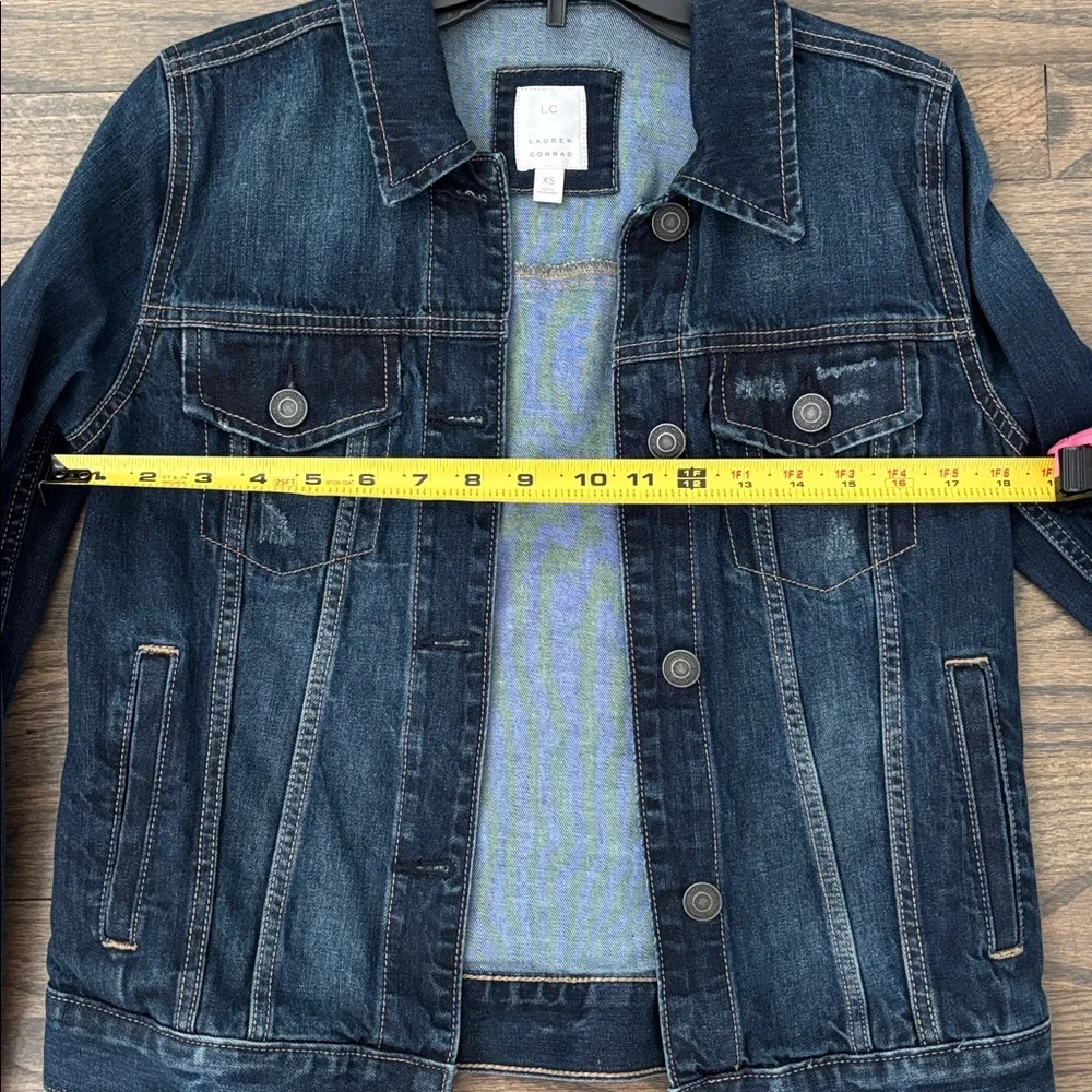 LC Lauren Conrad Dark Blue Jean Jacket